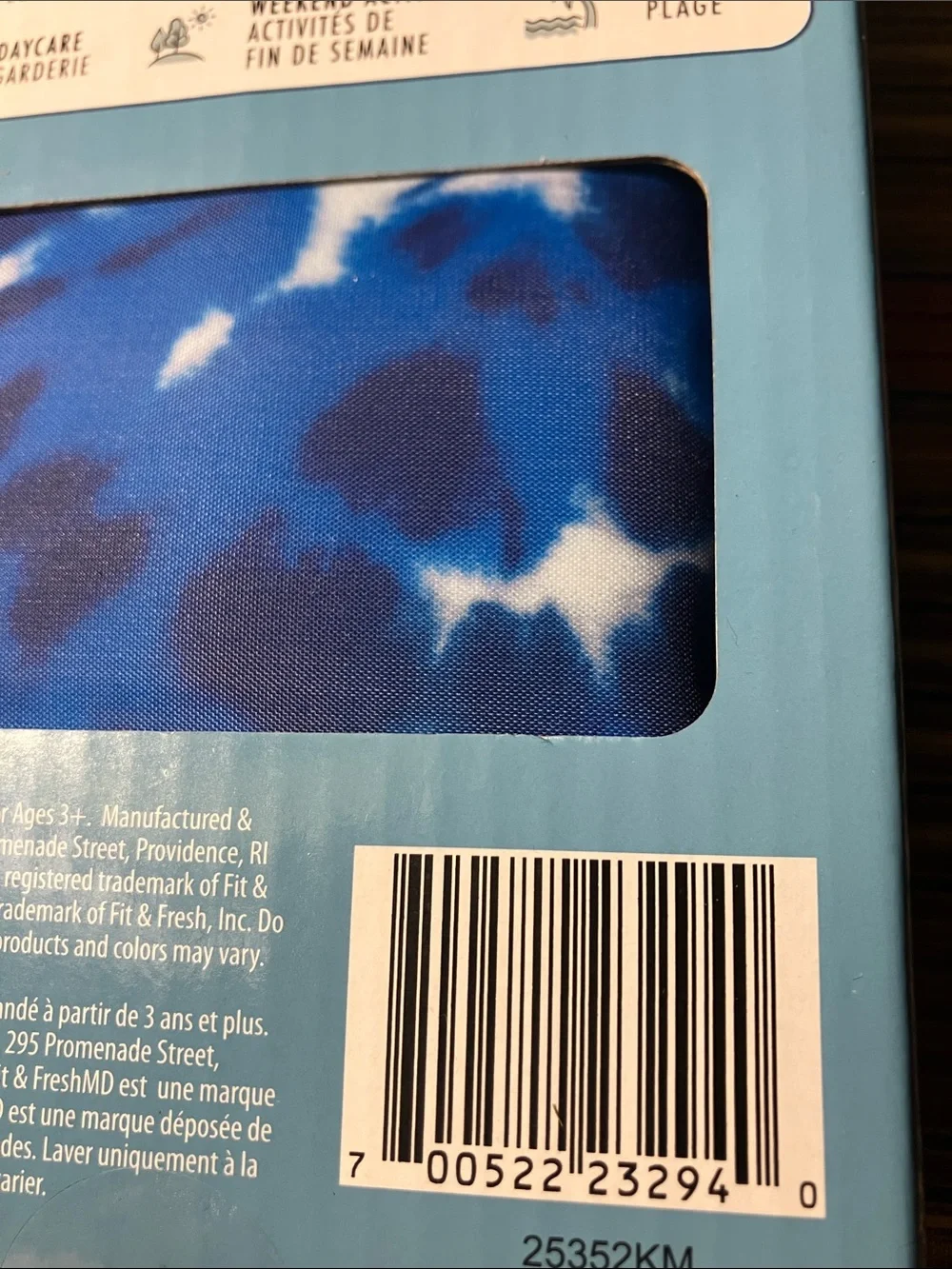 Cool Coolers Soft Ice Packs (Blue Tie-Dye) - 2 Pack-4 individual Ice packs total
